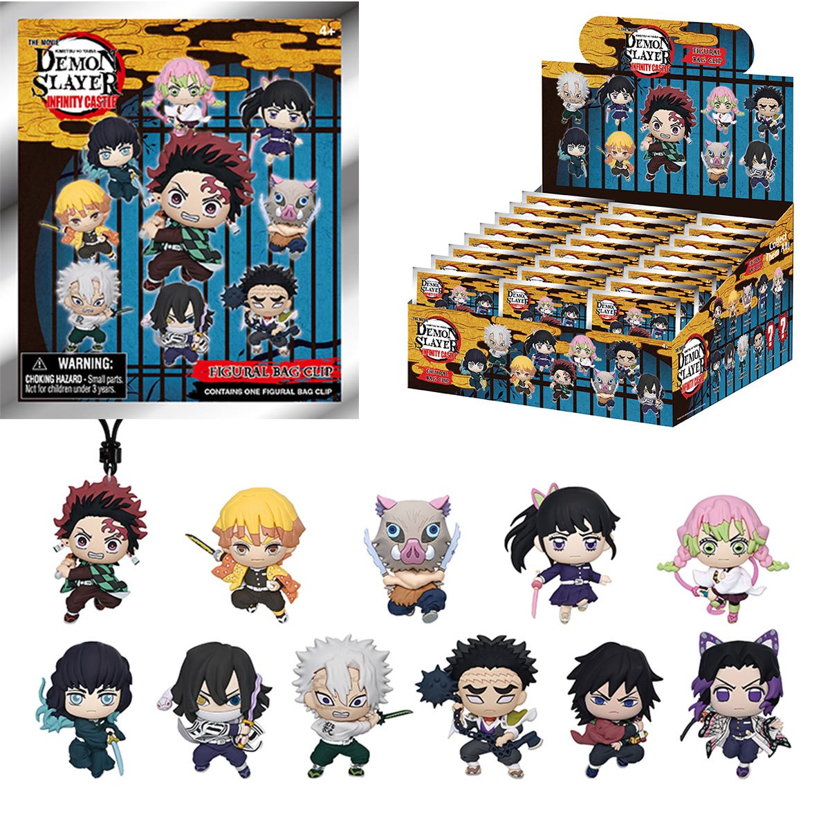 Demon Slayer: Kimetsu no Yaiba Infinity Castle 3D Foam Bag Clip Blind Bag