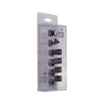 Ultra PRO: 11-Dice Set - Eclipse (Jet Black)