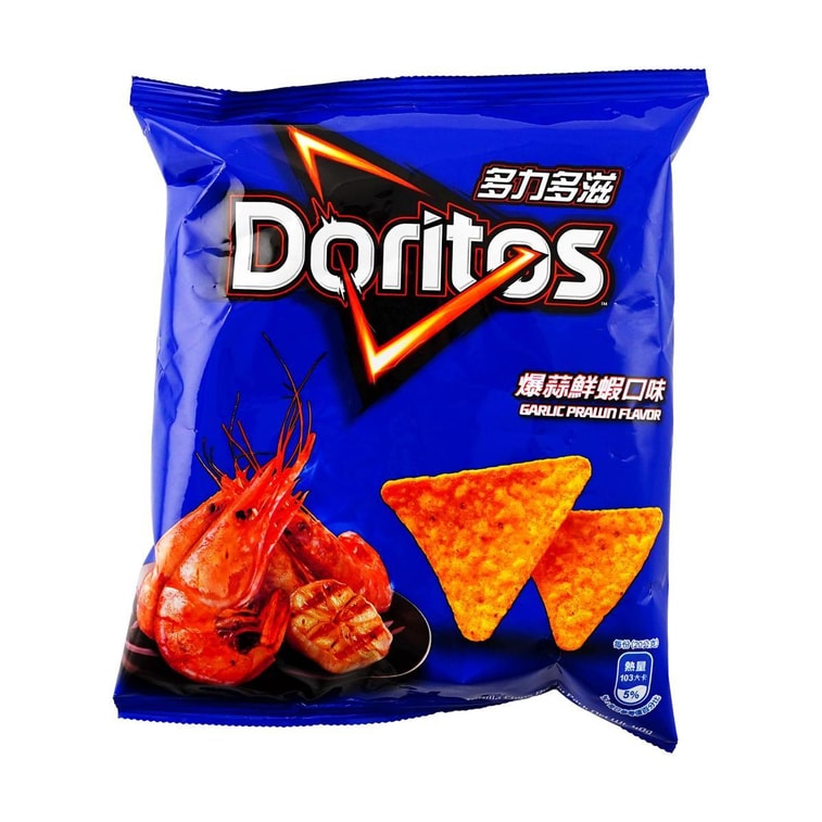 Doritos Garlic Shrimp Corn Chips 40g - Exotic Asian Snack from Taiwan