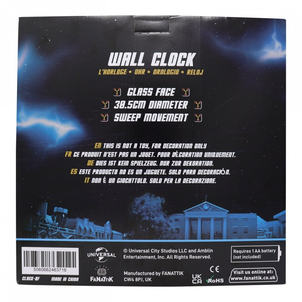 Back to the Future "Clock Tower Replica" Wall Clock