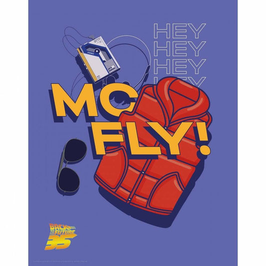 Zurück in die Zukunft „Hey McFly“-Gedenkdruck in limitierter Auflage