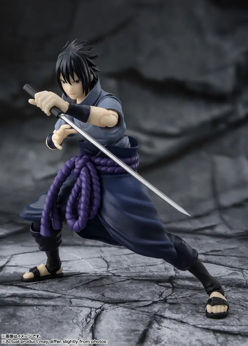 S.H.Figuarts Naruto Shippuden Sasuke Uchiha -Solitary Shinobi- Figure