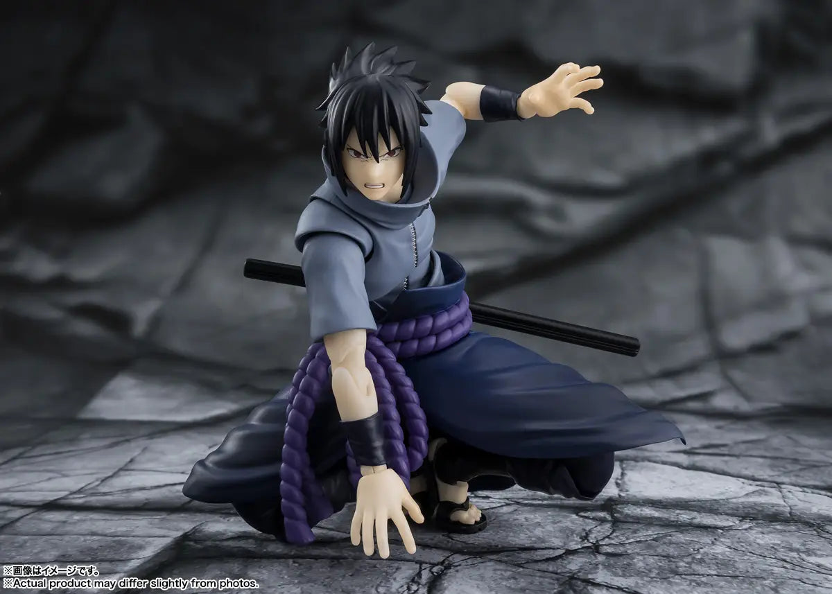 S.H.Figuarts Naruto Shippuden Sasuke Uchiha -Solitary Shinobi- Figure