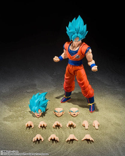 S.H.Figuarts Super Saiyan God Super Saiyan Son Goku - Blue Power Transcending Limits Figure Dragon Ball Super