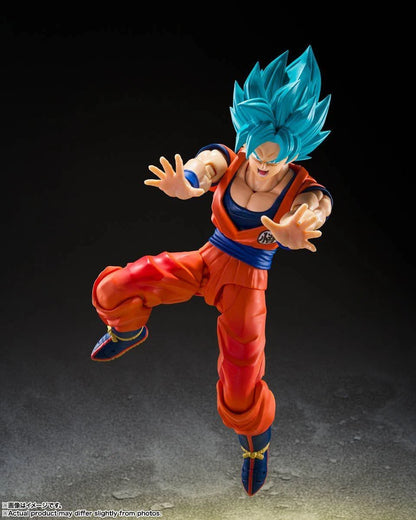 S.H.Figuarts Super Saiyan God Super Saiyan Son Goku - Blue Power Transcending Limits Figure Dragon Ball Super