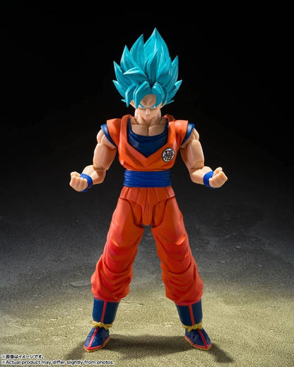 S.H.Figuarts Super Saiyan God Super Saiyan Son Goku - Blue Power Transcending Limits Figure Dragon Ball Super