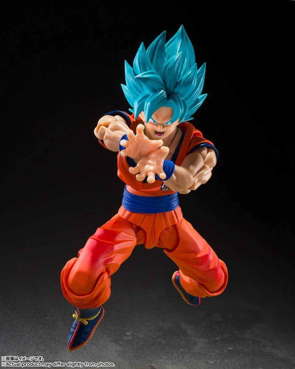 S.H.Figuarts Super Saiyan God Super Saiyan Son Goku - Blue Power Transcending Limits Figure Dragon Ball Super