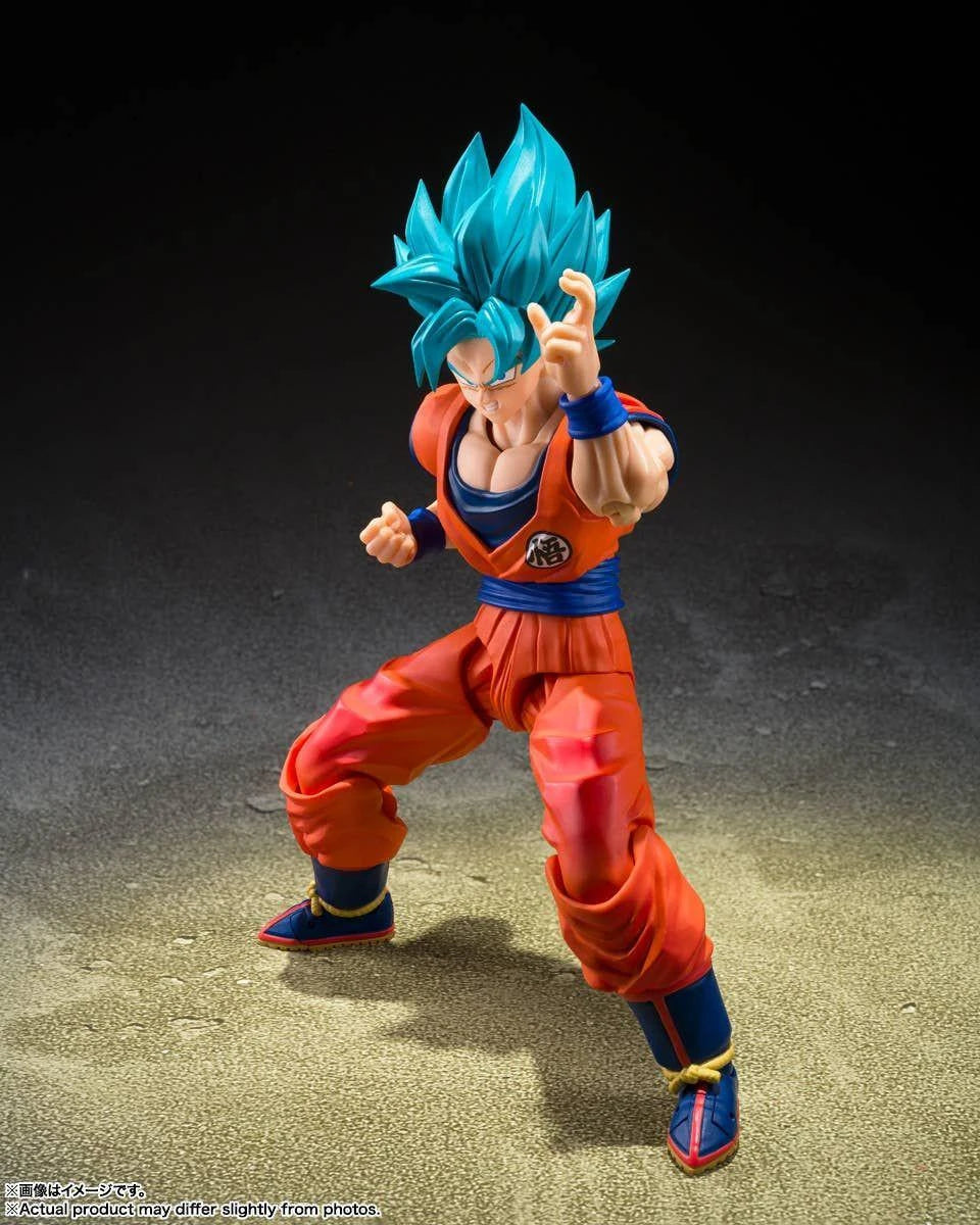 S.H.Figuarts Super Saiyan God Super Saiyan Son Goku - Blue Power Transcending Limits Figure Dragon Ball Super