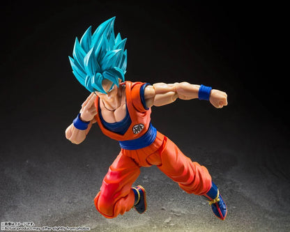 S.H.Figuarts Super Saiyan God Super Saiyan Son Goku - Blue Power Transcending Limits Figure Dragon Ball Super