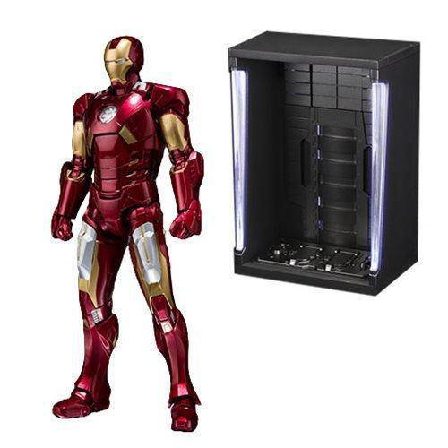Bandai Marvel Iron Man Mark VII und Hall Of Armor Set SH Figuarts Actionfigur P-Banda