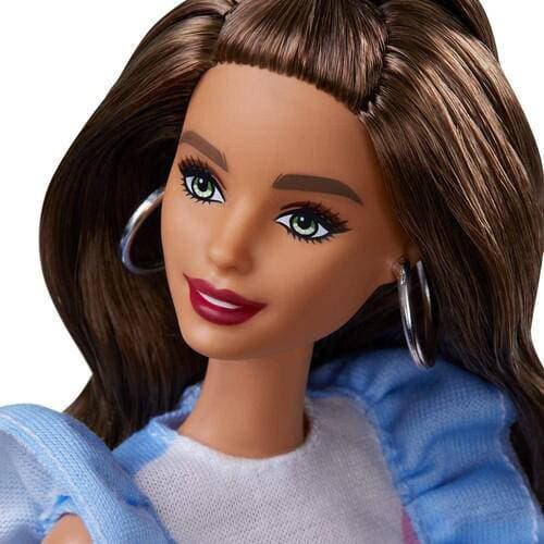Barbie Fashionista #121 Brünette mit Beinprothese, Pulloverkleid