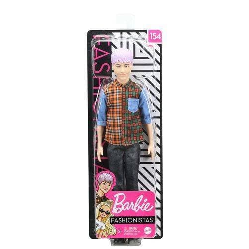 Barbie Ken Fashionistas Puppe Nr. 154 mit geformtem lila Haar