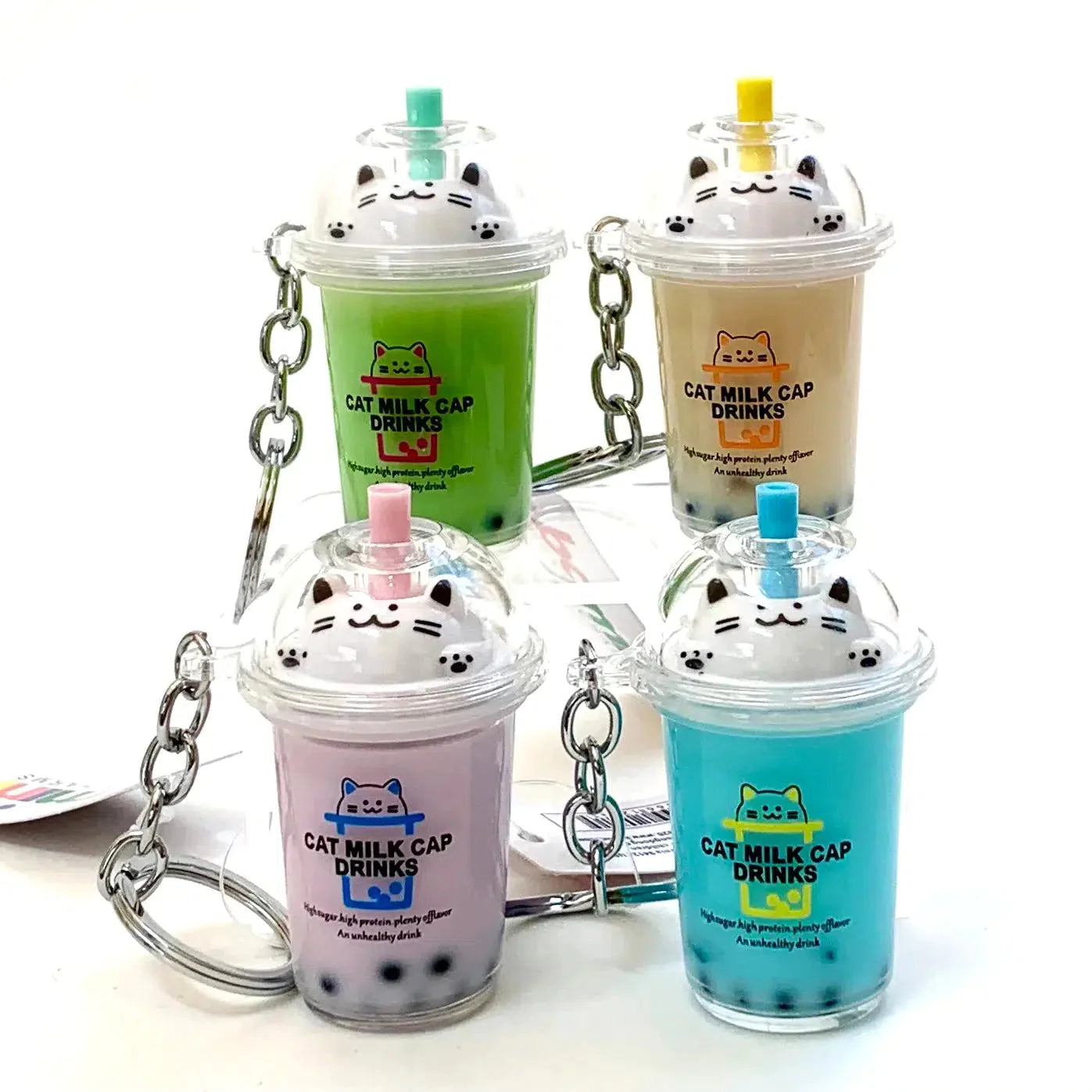 Cat Boba Tea Charm