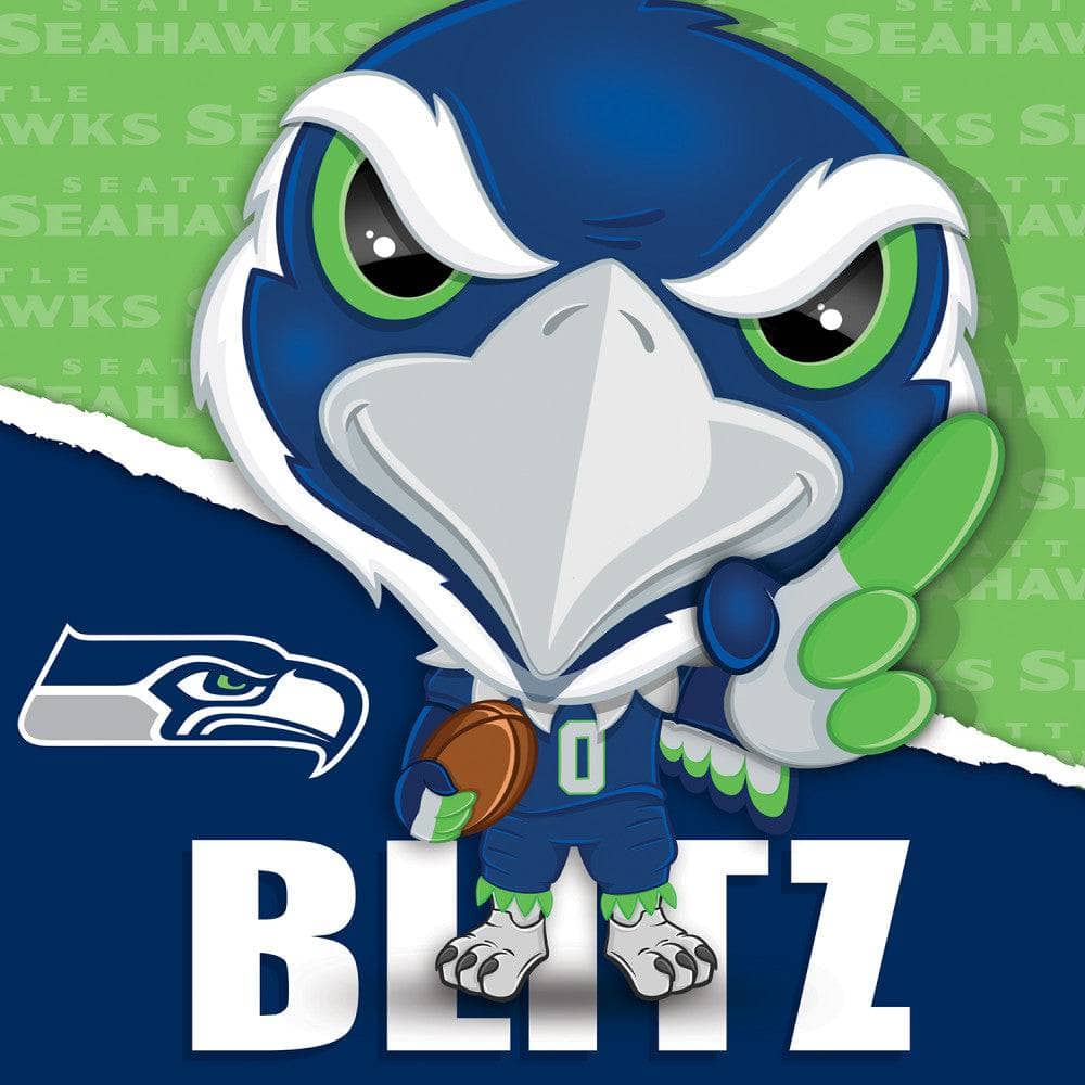 Seattle Seahawks - NFL Mascot 100 Piece Jigsaw Puzzle