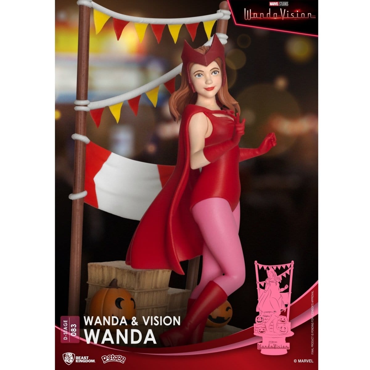 Beast Kingdom Marvel WandaVision DS-083 Wanda D-Stage 6-Inch Statue