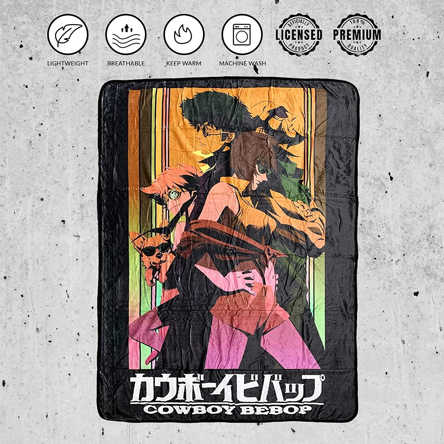 cowboy bebop card sleeves AT-16008 Dragon Shield Art COWBOY FAYE OFFICIALLY LICENSED COWBOY BEBOP THROW BLANKET Player's Choice Standard-Size Sleeves