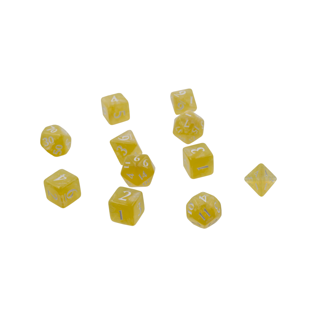 Ultra PRO: 11-Dice Set - Eclipse (Lemon Yellow)