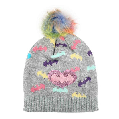 Batman Youth Glitter Pom Beanie