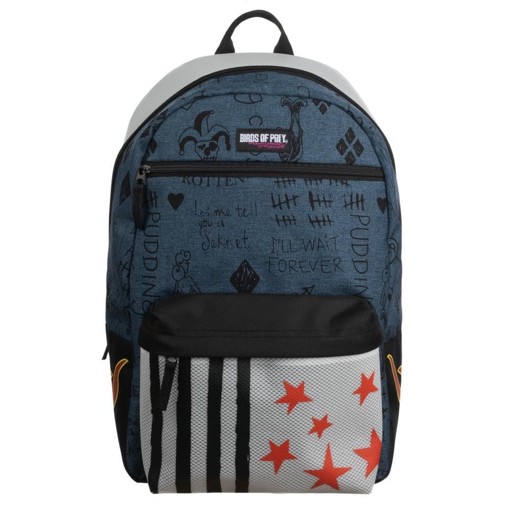 Birds of Prey Harley Quin Faux Denim Ripstock Backpack