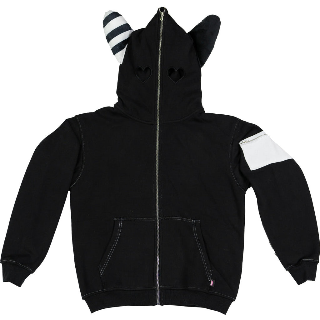 Solid Cute Hoodies for Women with Bunny Ears Hooded Rabbit