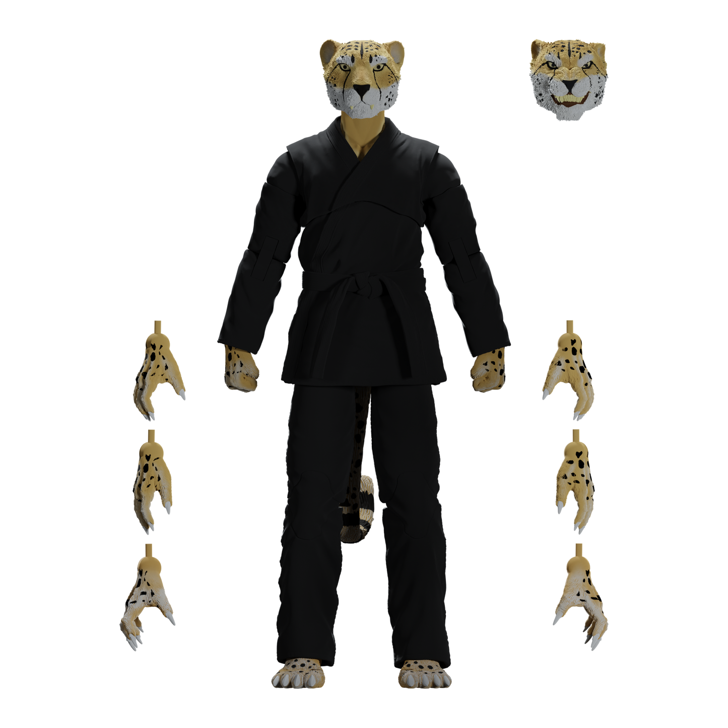 Zoo Jitsu Fighters Chico the Cheetah Action Figure