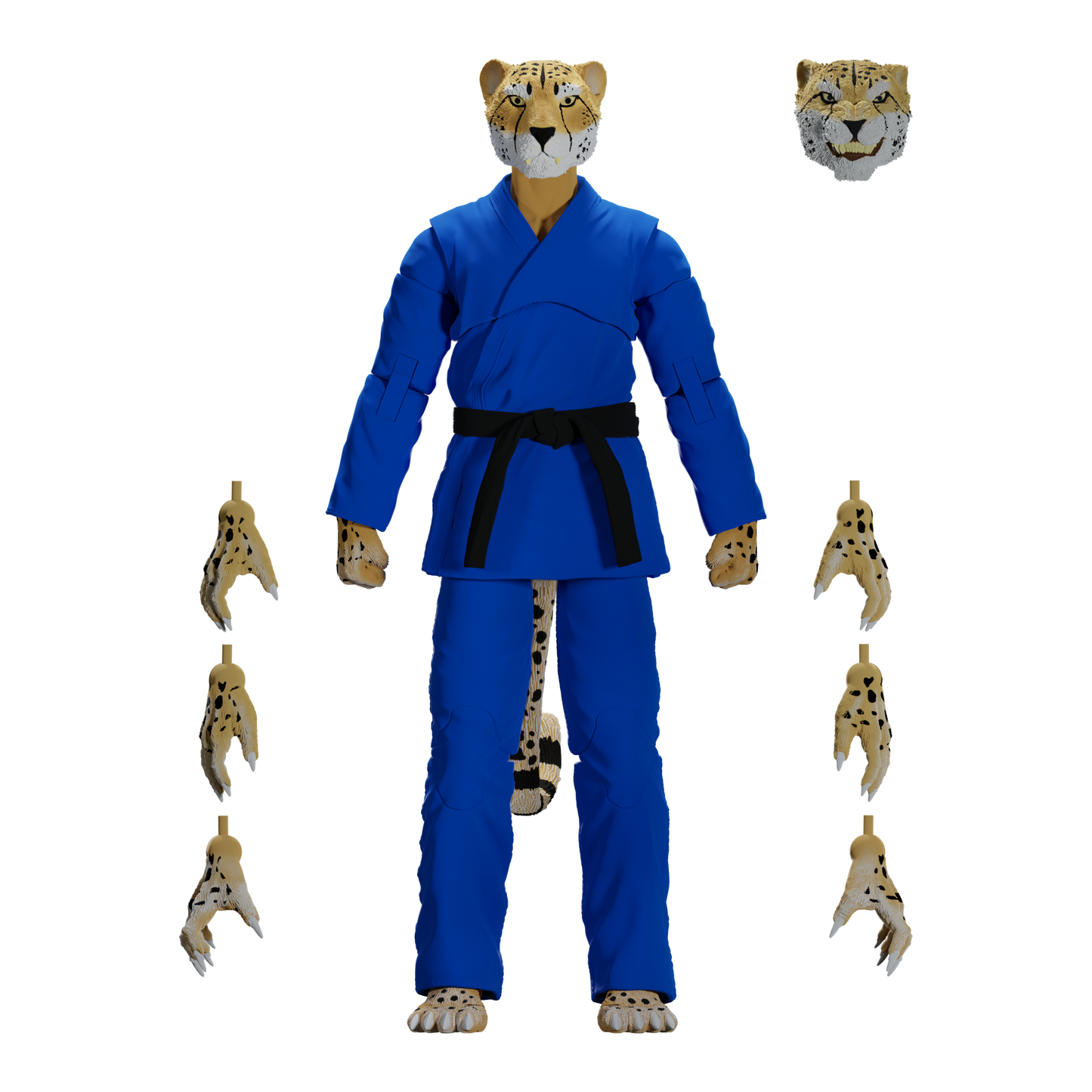 Zoo Jitsu Fighters Chico the Cheetah Action Figure