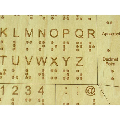 Braille Alphabet, Punctuation, & Number Board for the Sighted