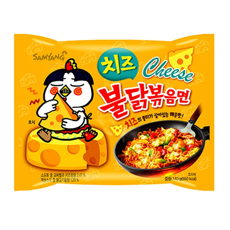 Buldak Spicy Chicken Cheese Ramen (140g)(South Korea)