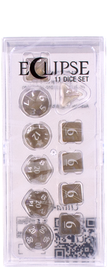 Ultra PRO: 11-Dice Set - Eclipse (Smoke Grey)