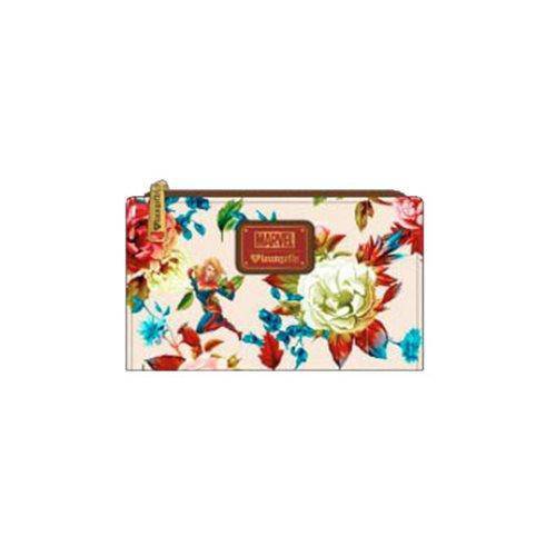 Loungefly Captain Marvel Floral Bifold Wallet