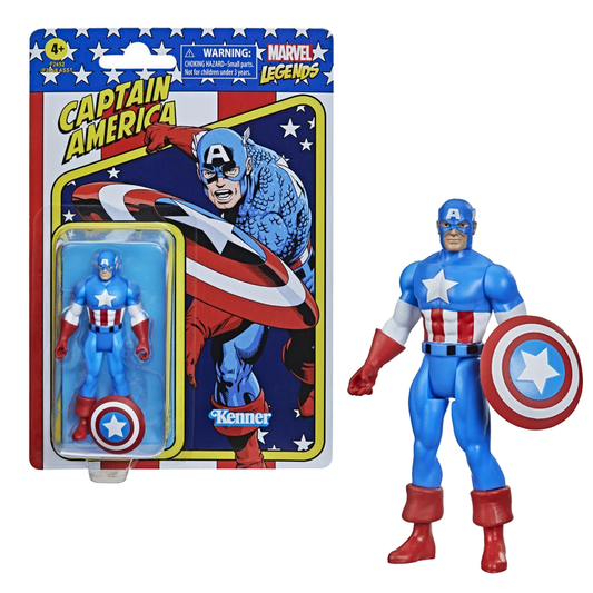 Retro Collection Marvel Legends - Captain America 3.75-inch Action Figure