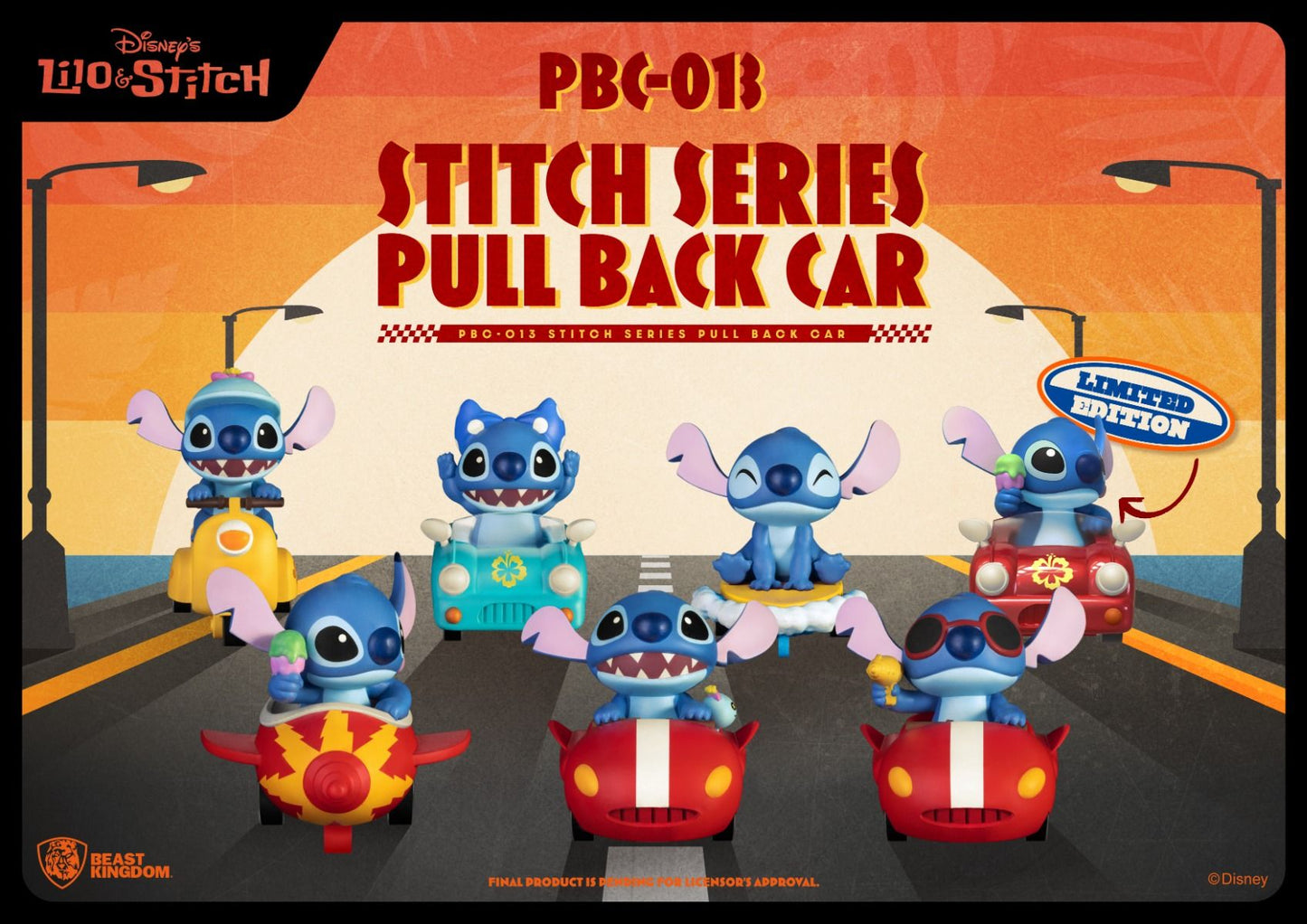 Stitch Series Pull Back Car (Blind Box)