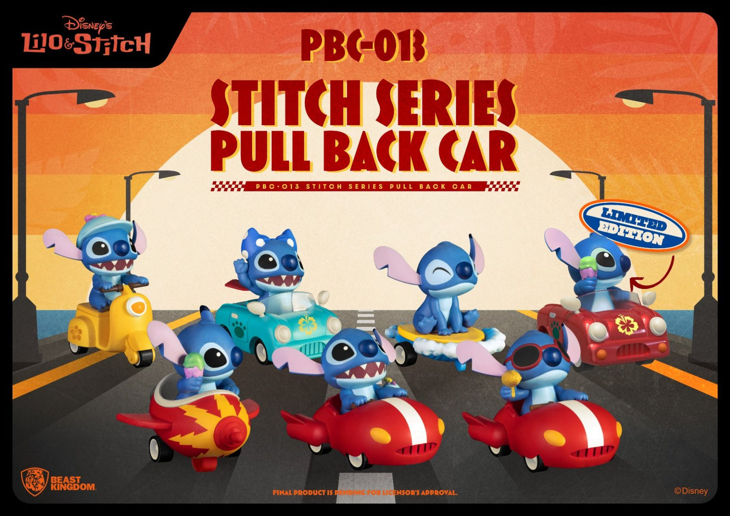 Stitch Series Pull Back Car (Blind Box)