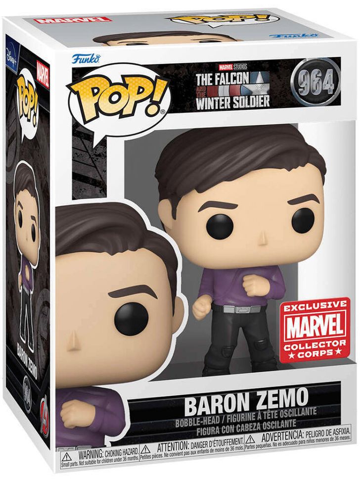 POP! Marvel: 964 The Falcon and Winter Soldier, Baron Zemo Exclusive