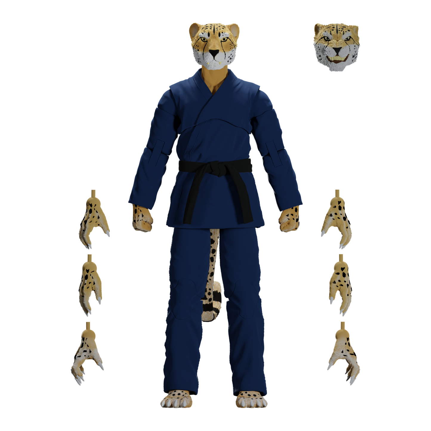 Zoo Jitsu Fighters Chico the Cheetah Action Figure