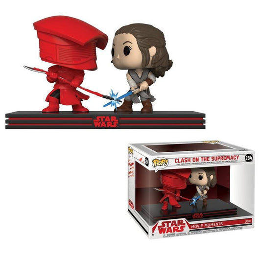 Funko POP! Movie Moment: Star Wars: Clash on the Supremacy - Rey vs Praetorian Guard Vinyl Figure #264