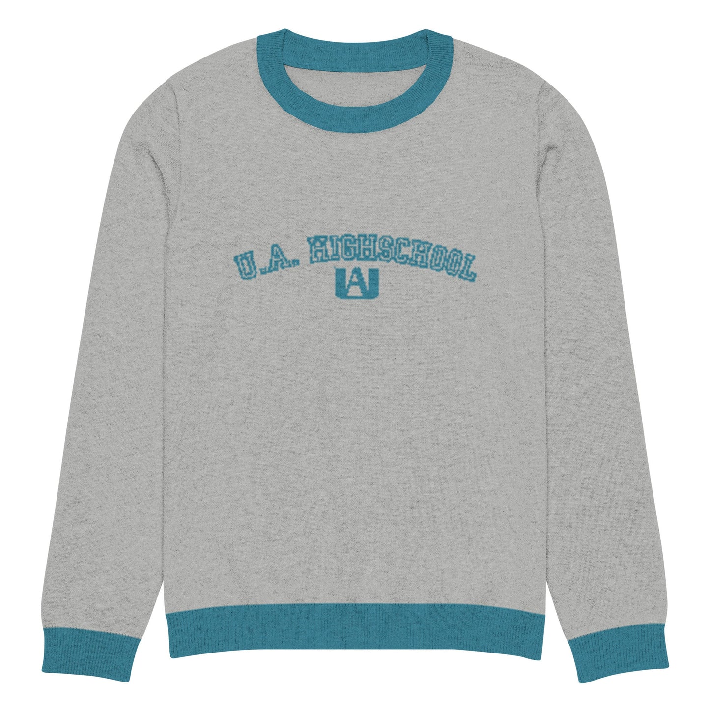 UA Highschool Jacquard Knitted Unisex Anime Crewneck Sweater