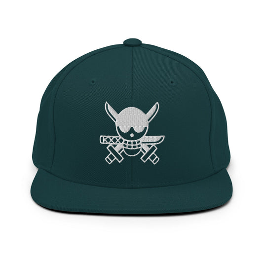 Zoro Jolly Roger Embroidered Unisex Anime Snap Back Hat