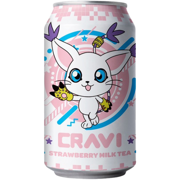 Cravi Strawberry Milk Tea (10.65oz)(Taiwan)