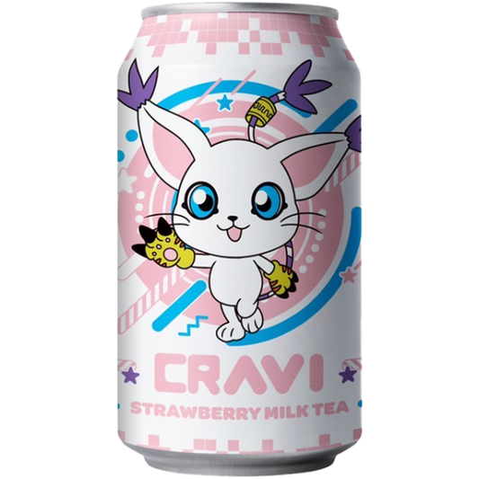 Cravi Strawberry Milk Tea (10.65oz)(Taiwan)