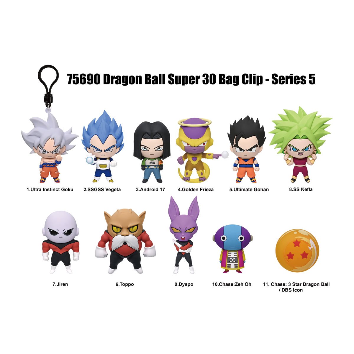 Dragon Ball Super Series 5 3D Foam Bag Clip Blind Bag