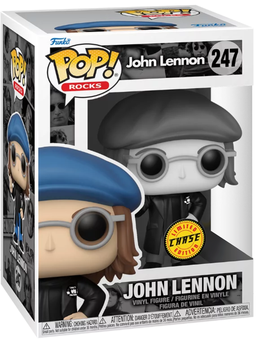 POP! Rocks: 247 John Lennon, John Lennon (BW) (Chase) Exclusive