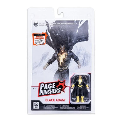 DC Direct Page Punchers (Black Adam, The Flash, Superman oder Batman), 7,6 cm große Actionfigur mit Comic