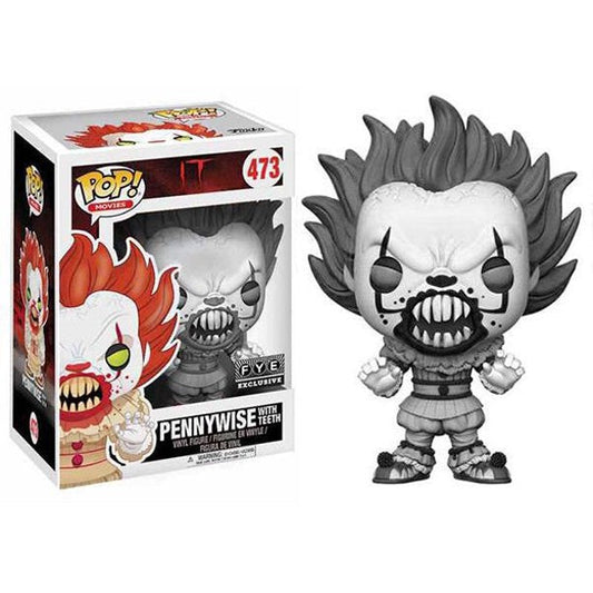 POP! Movies: 473 IT (CH 1), Pennywise with Teeth (BW) Exclusive