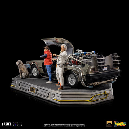Iron Studios Back to the Future DeLorean Full Set 1:10 Scale Statue [PRE-ORDER: Expected Availability Apr - Jun 2024!]