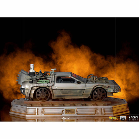 Iron Studios Back to the Future Part III DeLorean 1:10 Scale Statue