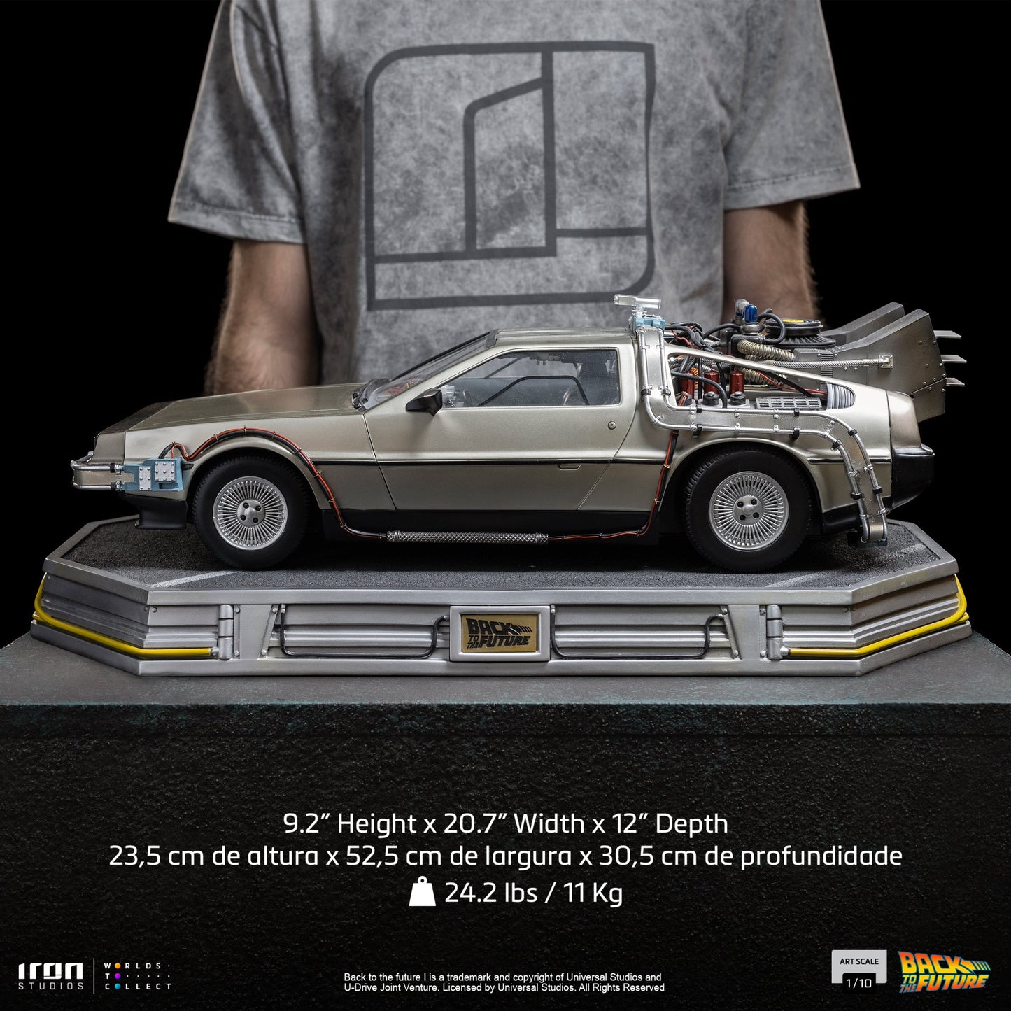 Iron Studios Back to the Future DeLorean 1:10 Scale Statue [PRE-ORDER: Expected Availability Apr - Jun 2024!]