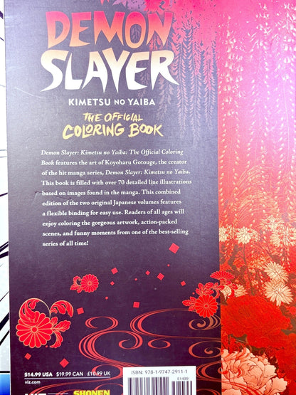 Demon Slayer The Official Coloring Book (3 Pages Colored)