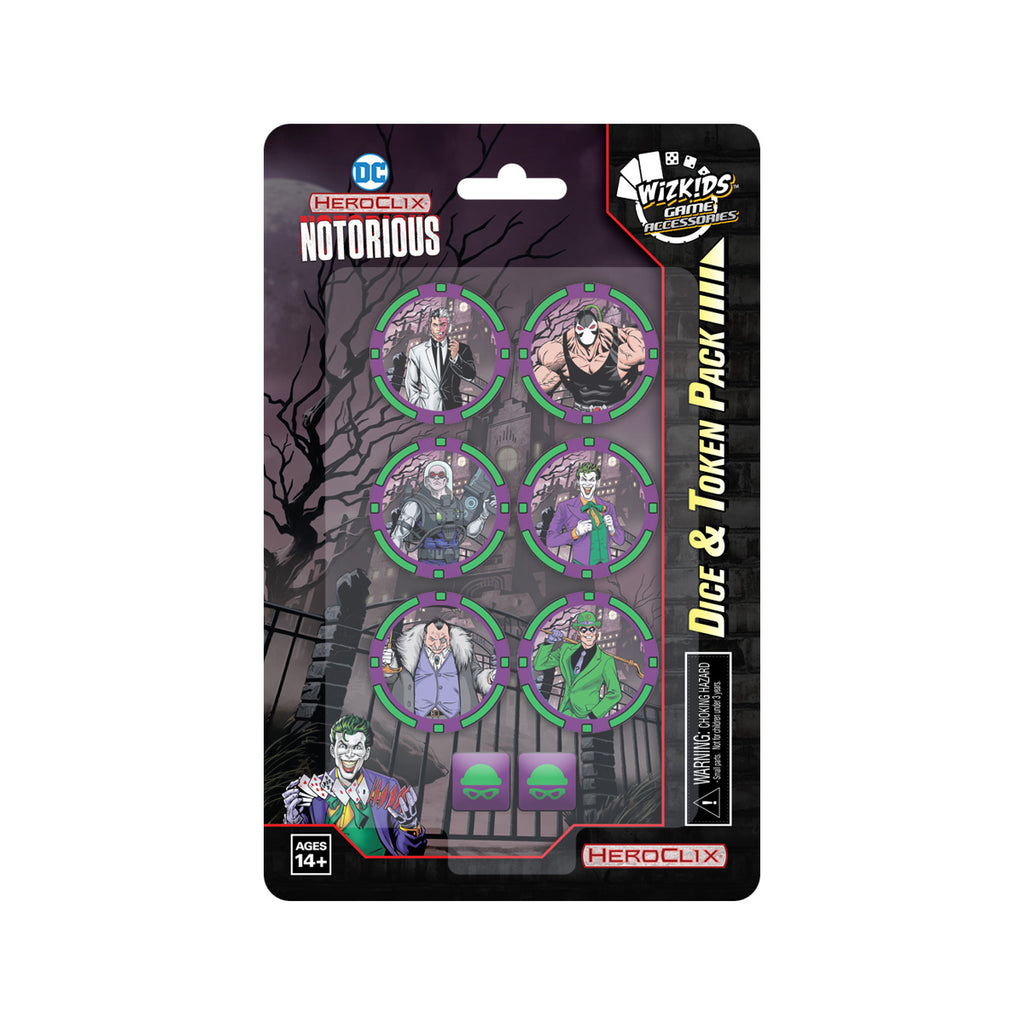 HeroClix: DC Notorious Dice & Token Pack