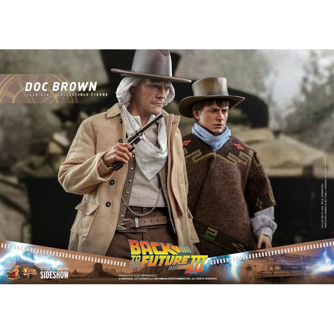 Hot Toys Back to the Future Part III Doc Brown 1:6 Scale Collectible Figure